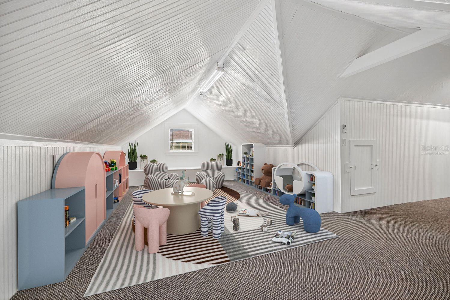 Playroom Virtually Staged Option