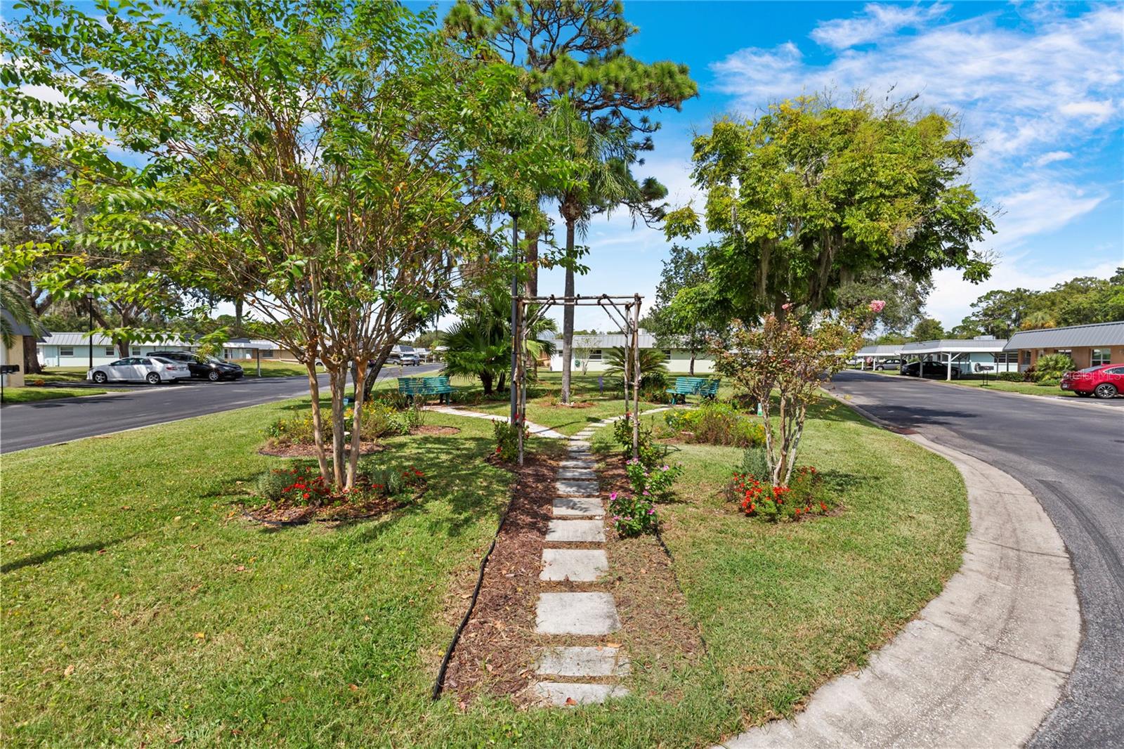 Park/Butterfly Garden across the street