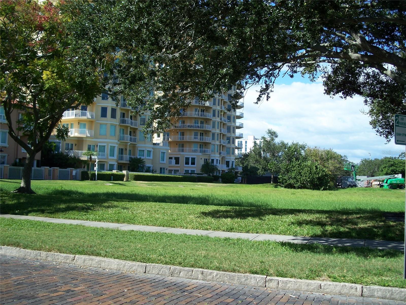 Area front of courtyard