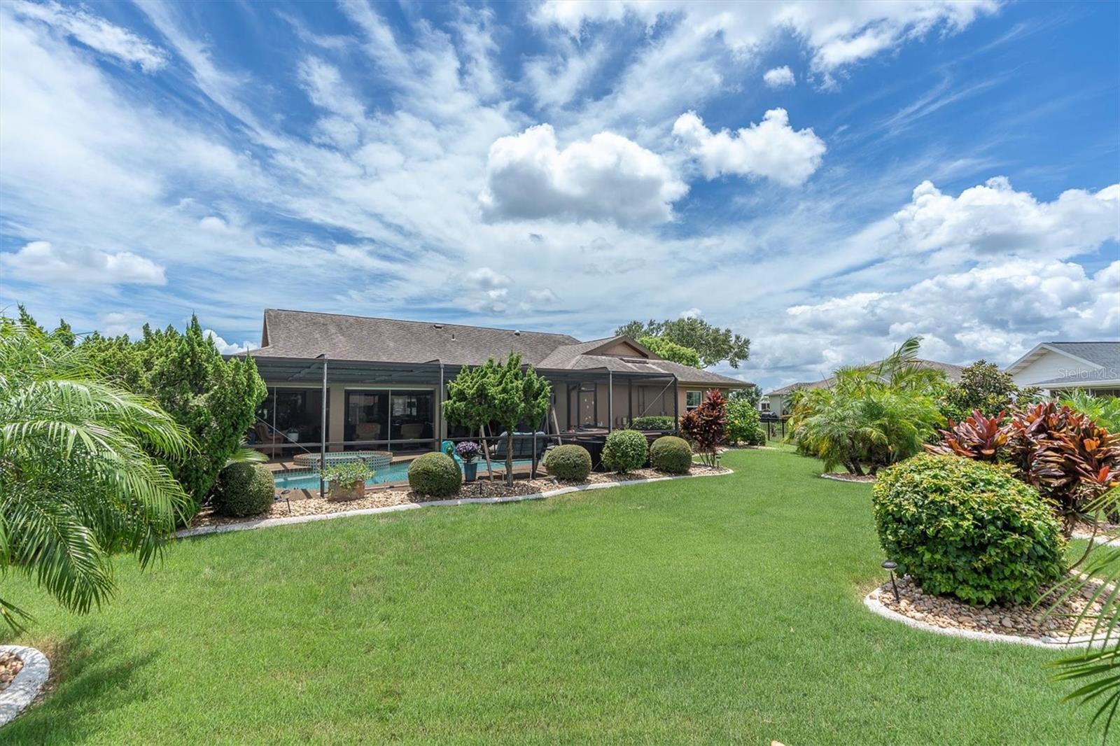 Beautifully landscaped yard