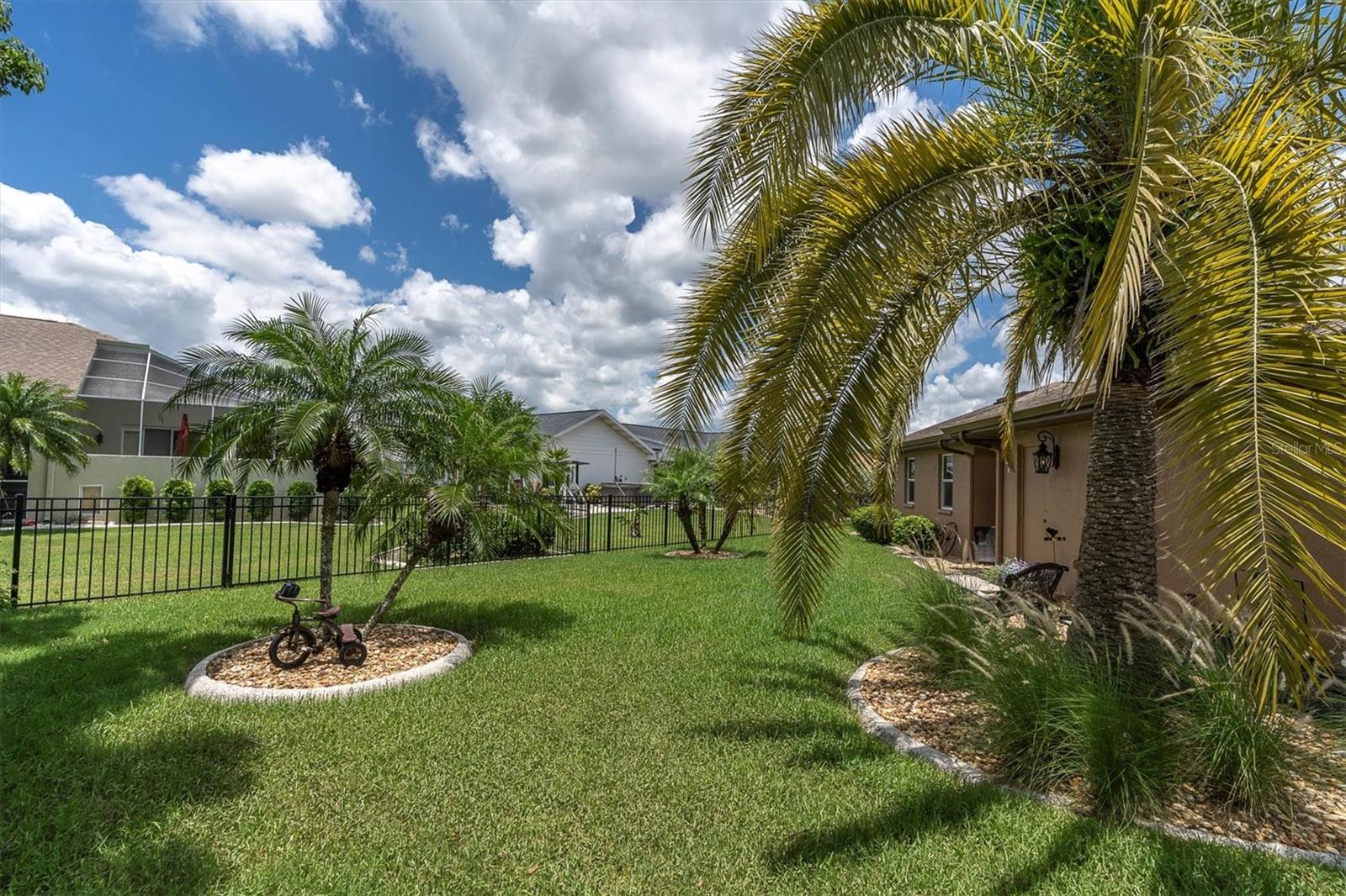 Lush landscaping