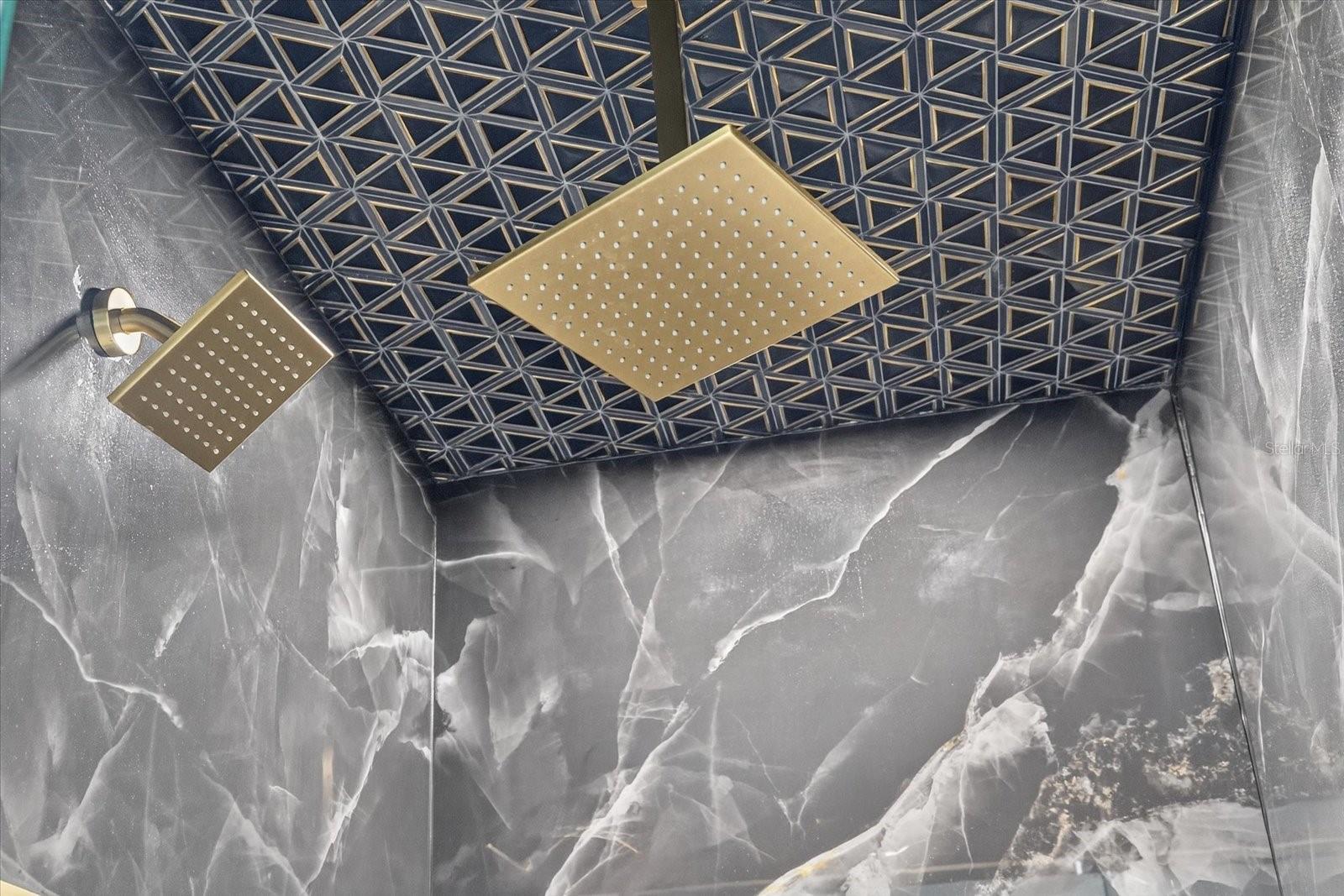 mosaic tiled ceiling