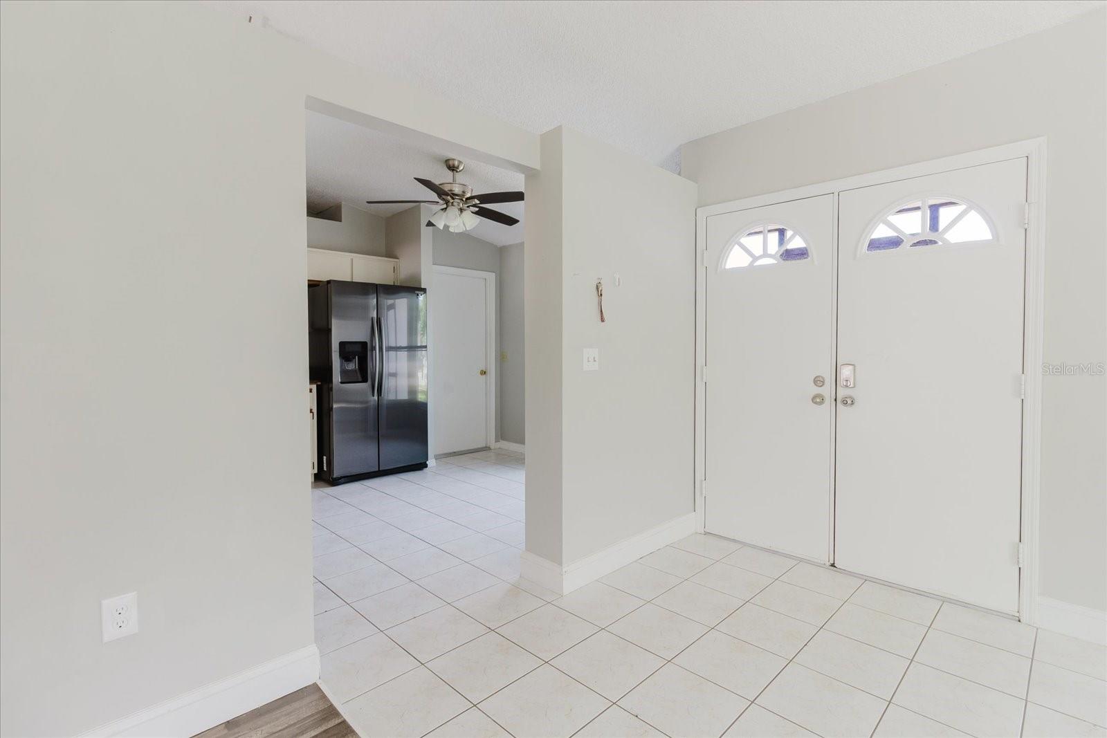 Main entrance and kitchen entrance