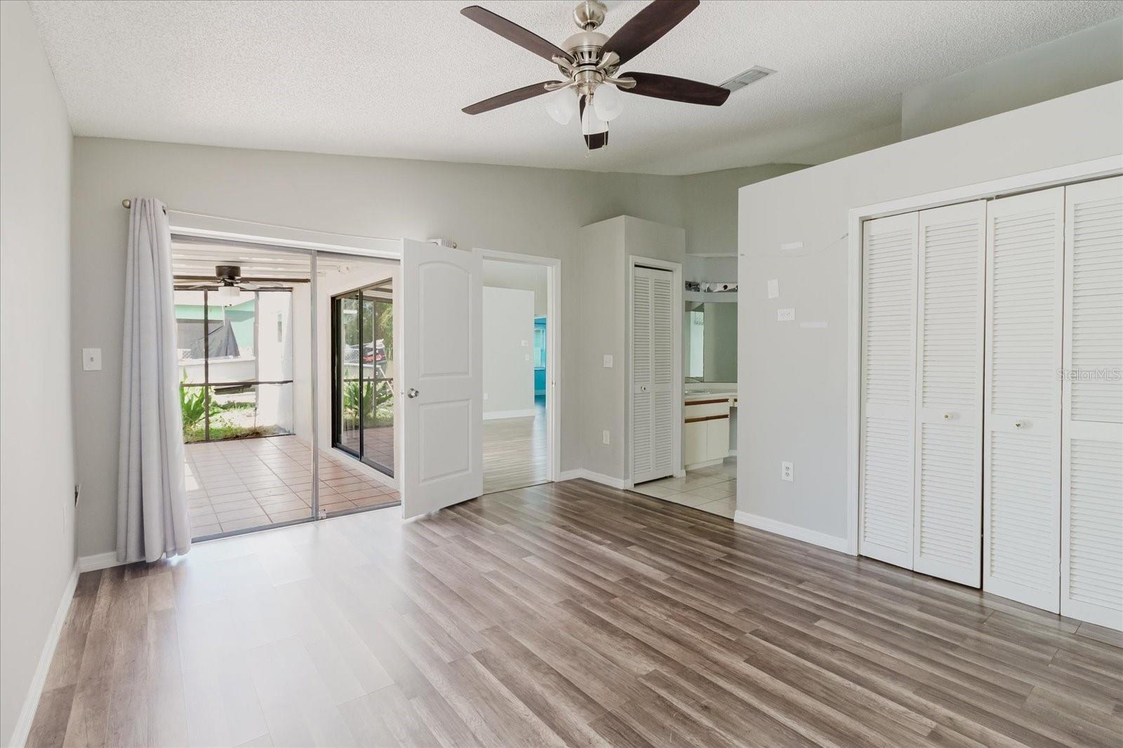 Master Bedroom to patio