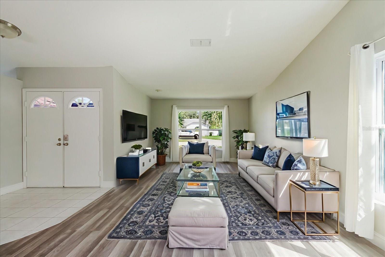 Virtual Staging Living Room Area