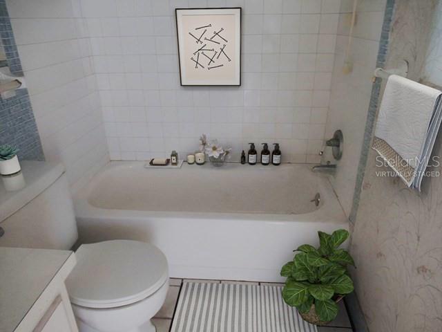 Virtually staged - bathroom