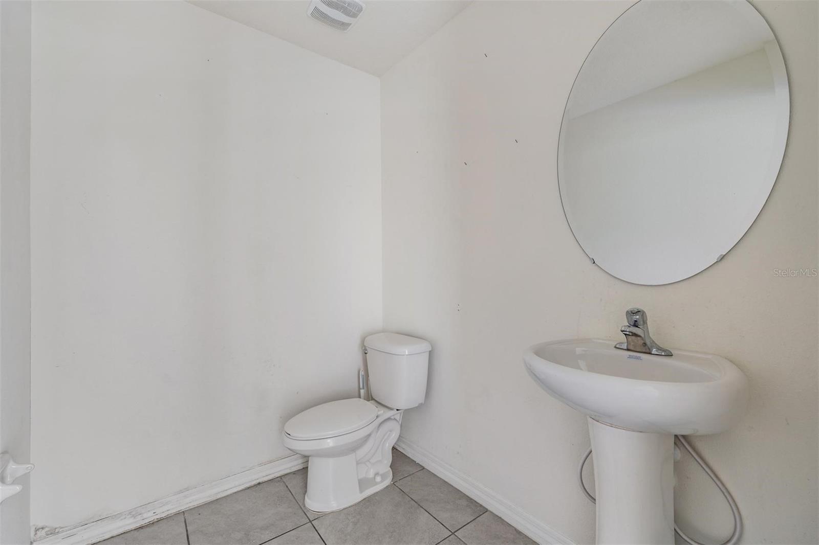 main level half bath