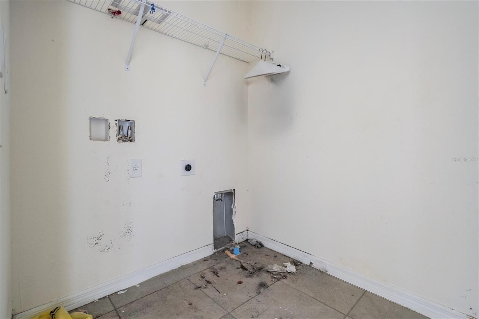 upstairs laundry room