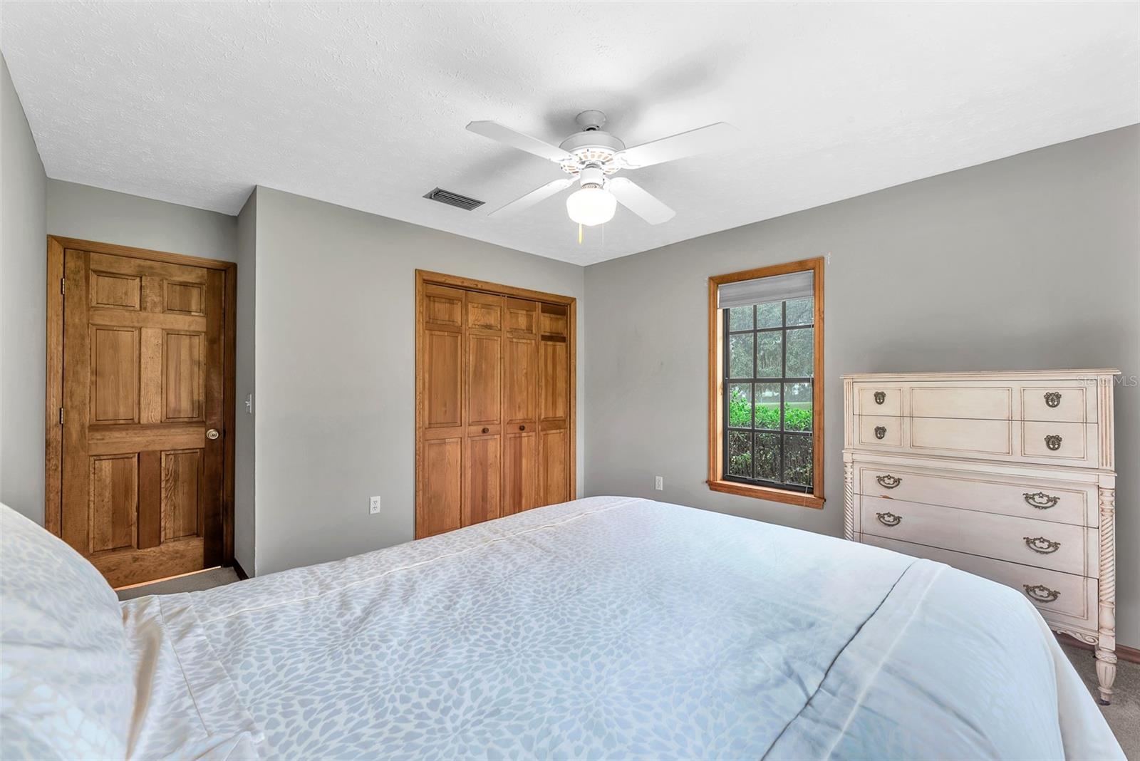 Bedroom #3 has a built in closet & ceilng fan.