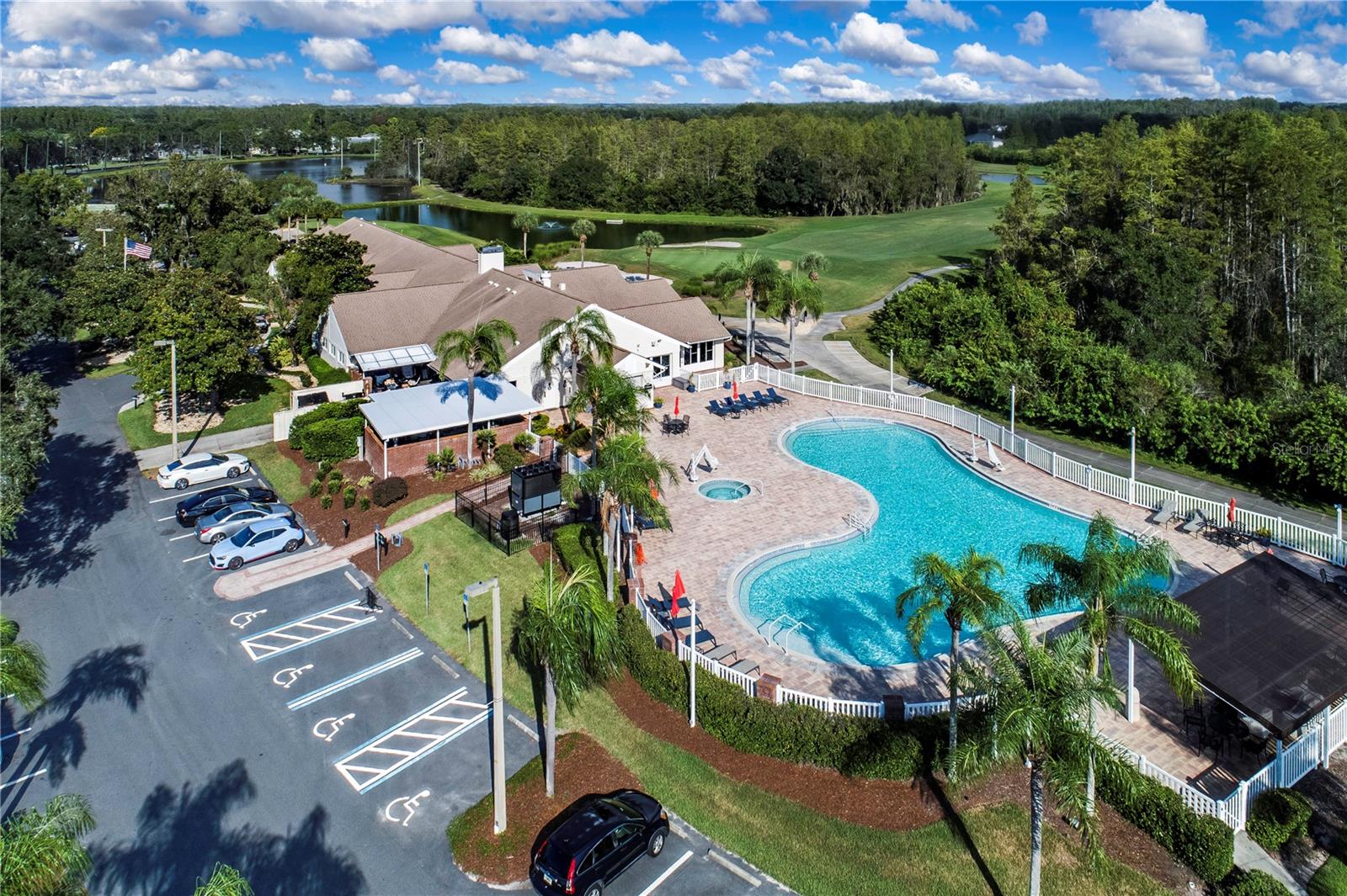 Community pool area