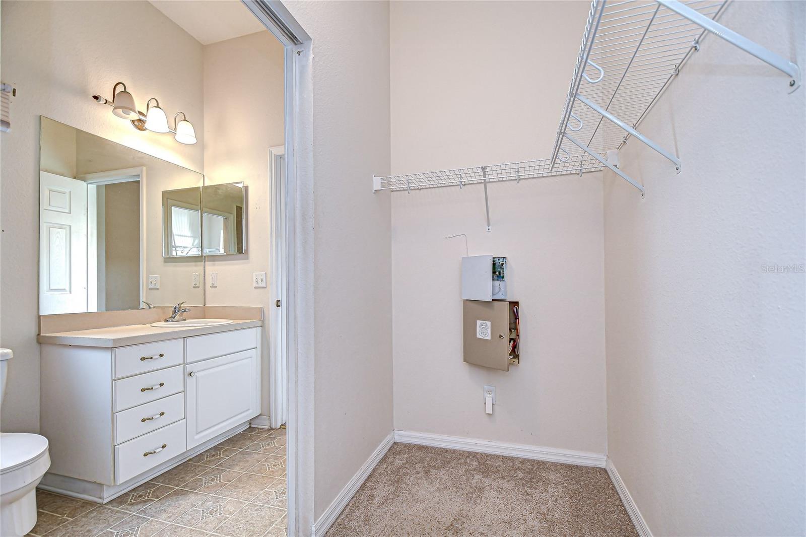 Spacious closet!