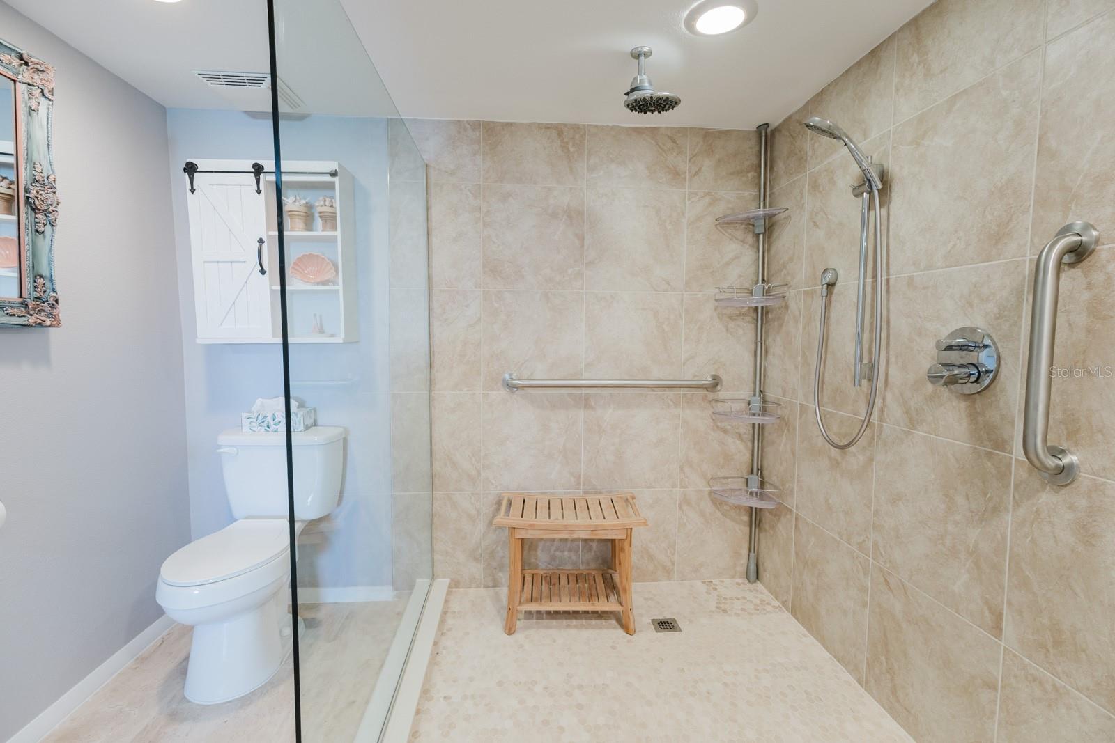 Primary bathroom w/roman shower