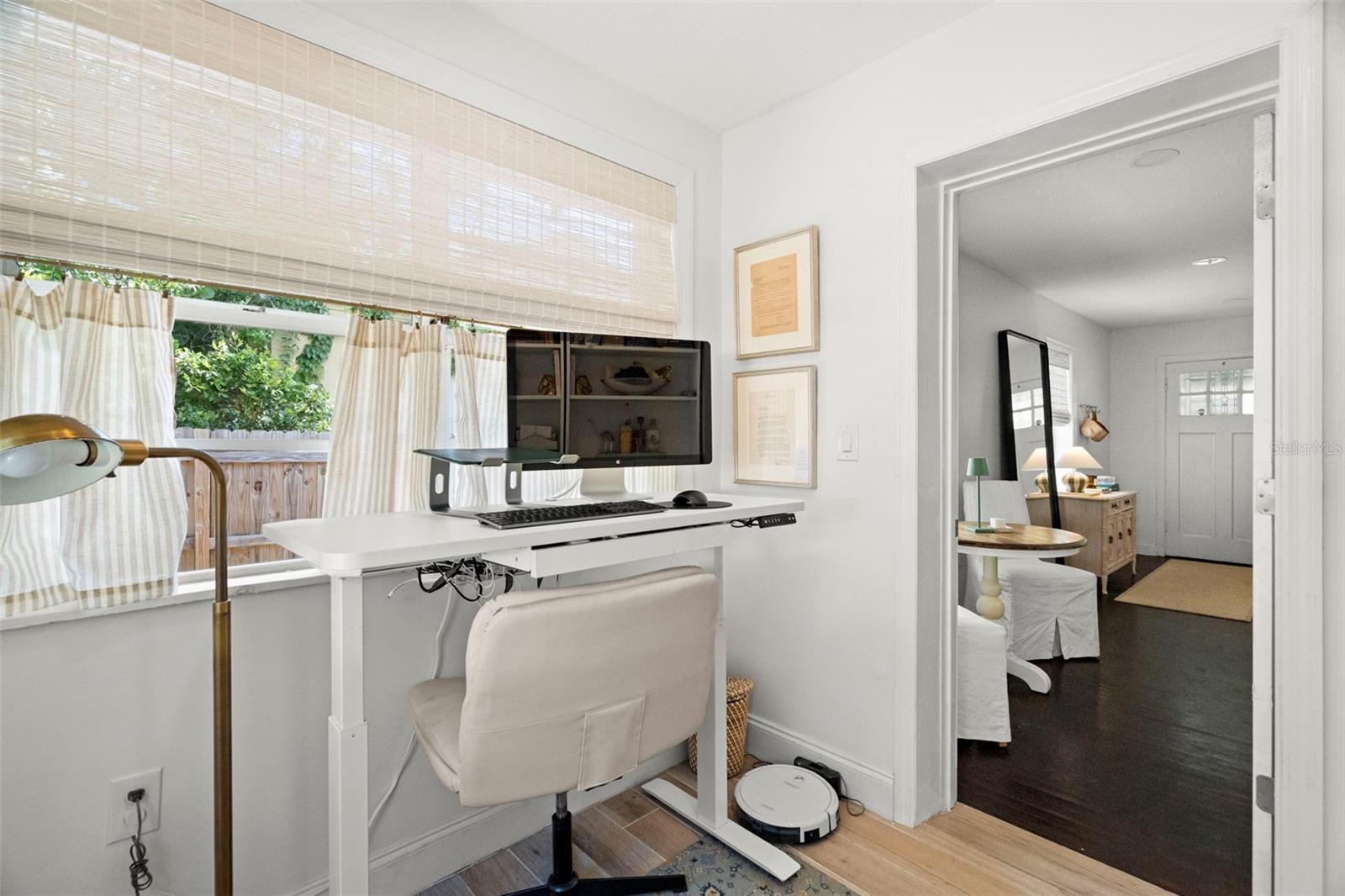 Den/office/flex space with door