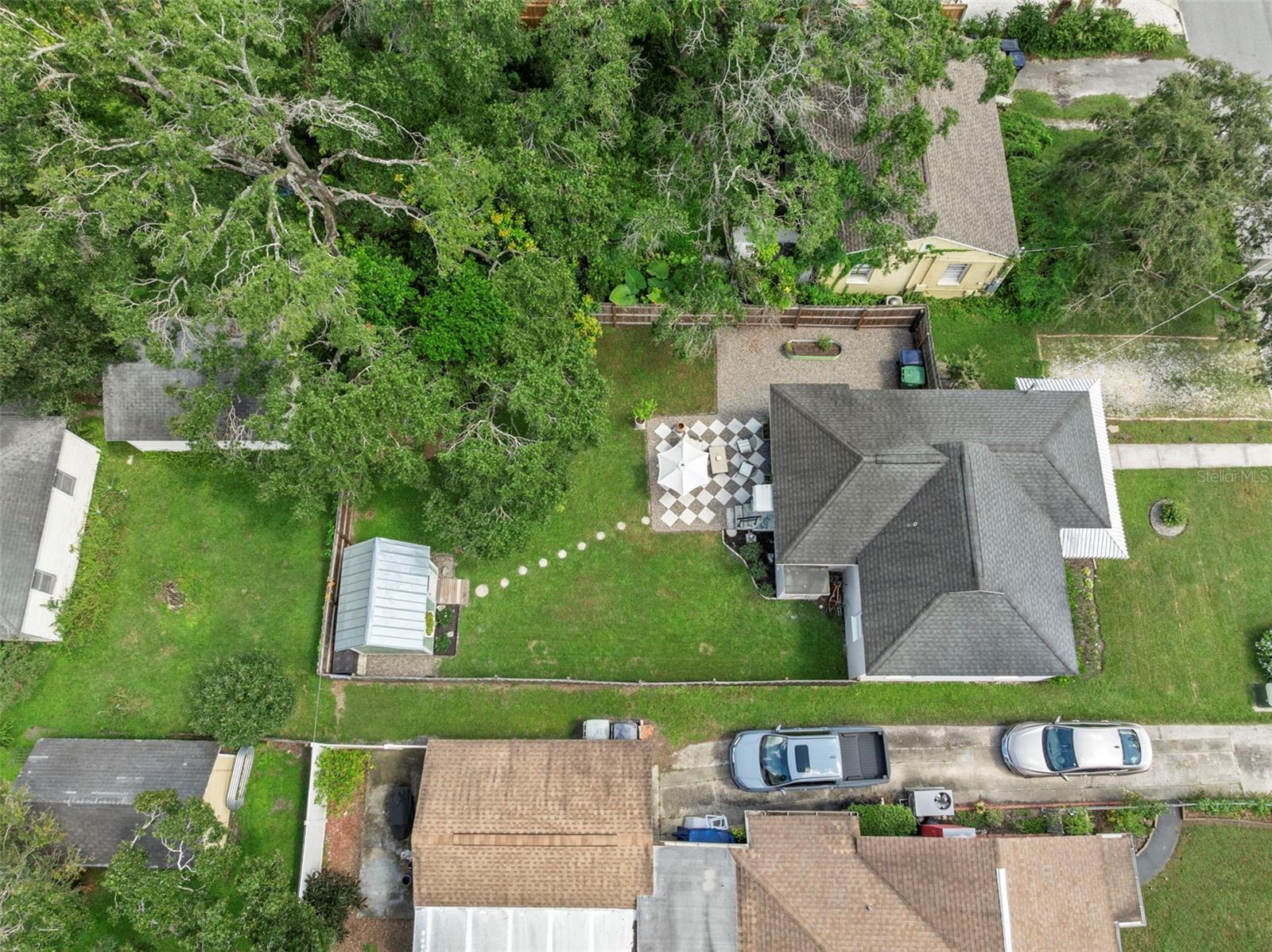 Aerial View of House