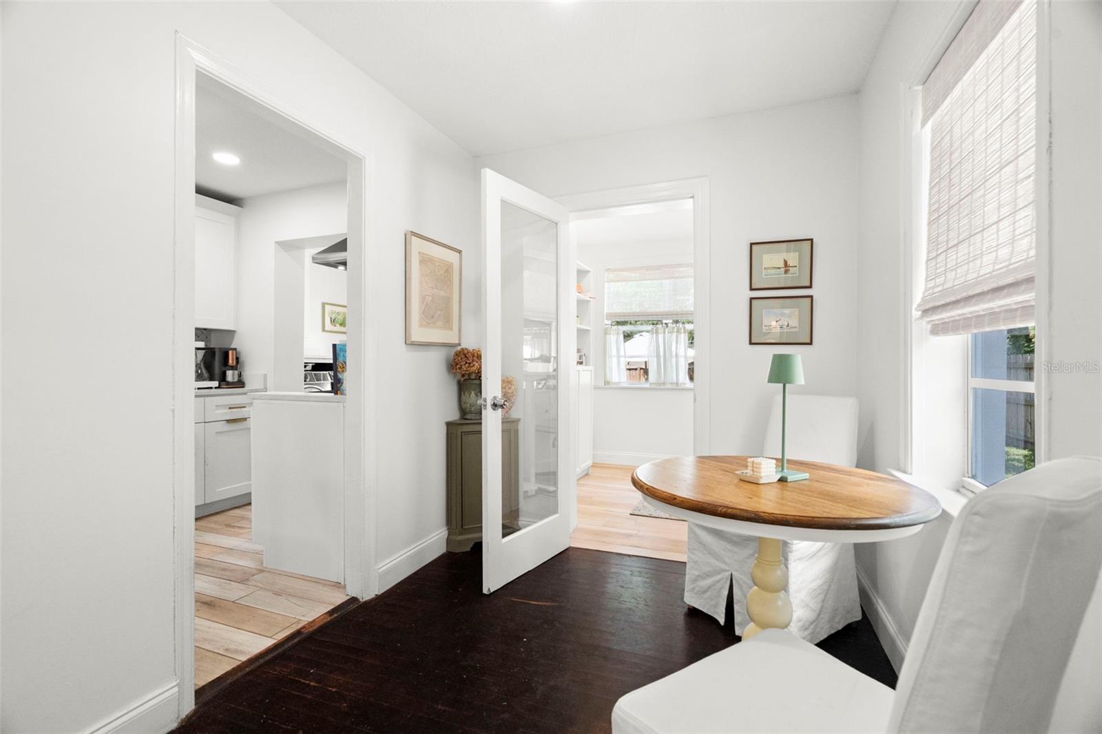 Hallway into Kitchen and Office/Den Space
