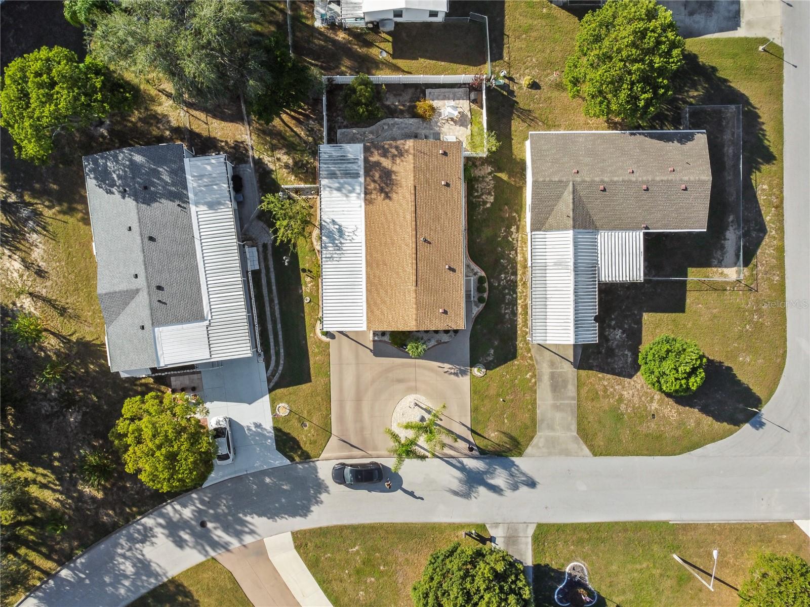 Aerial view of home
