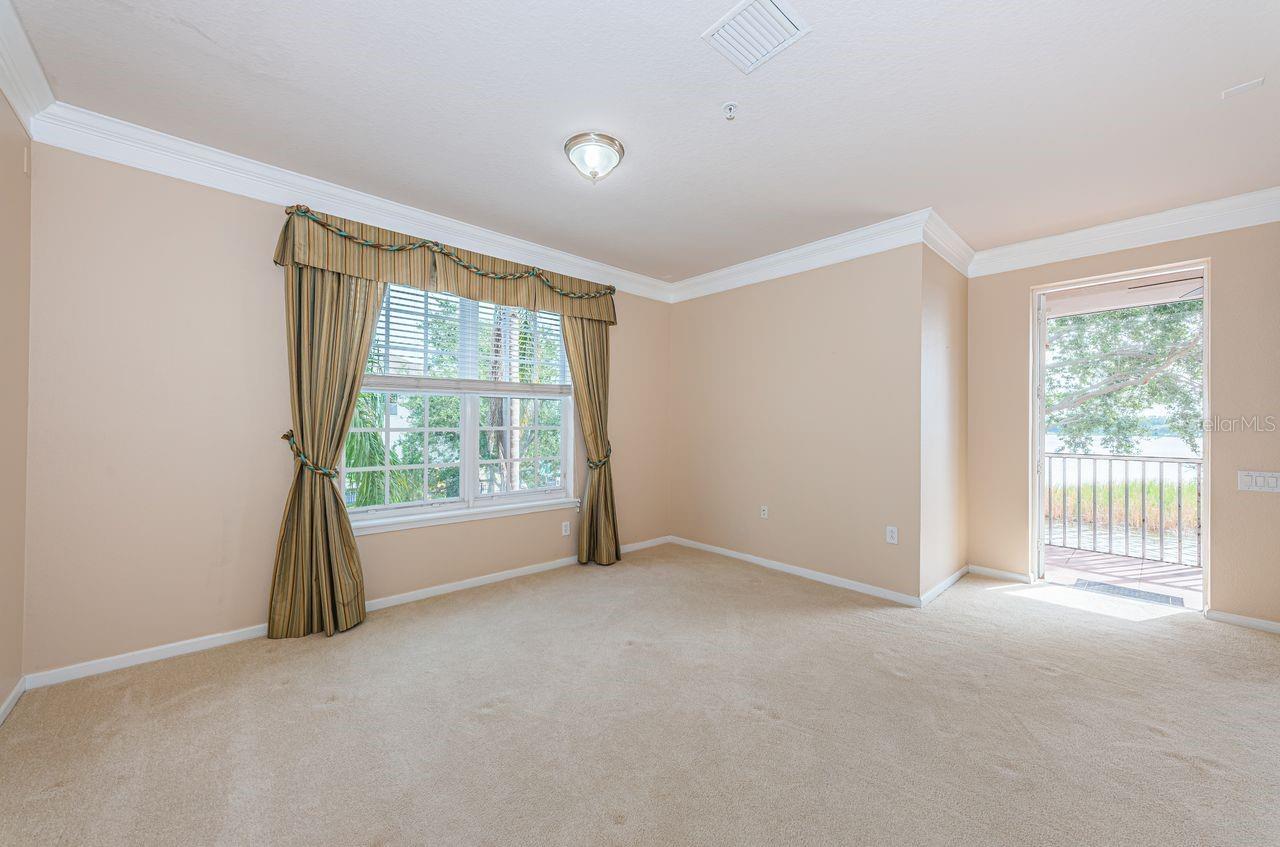 main living area and blacony door