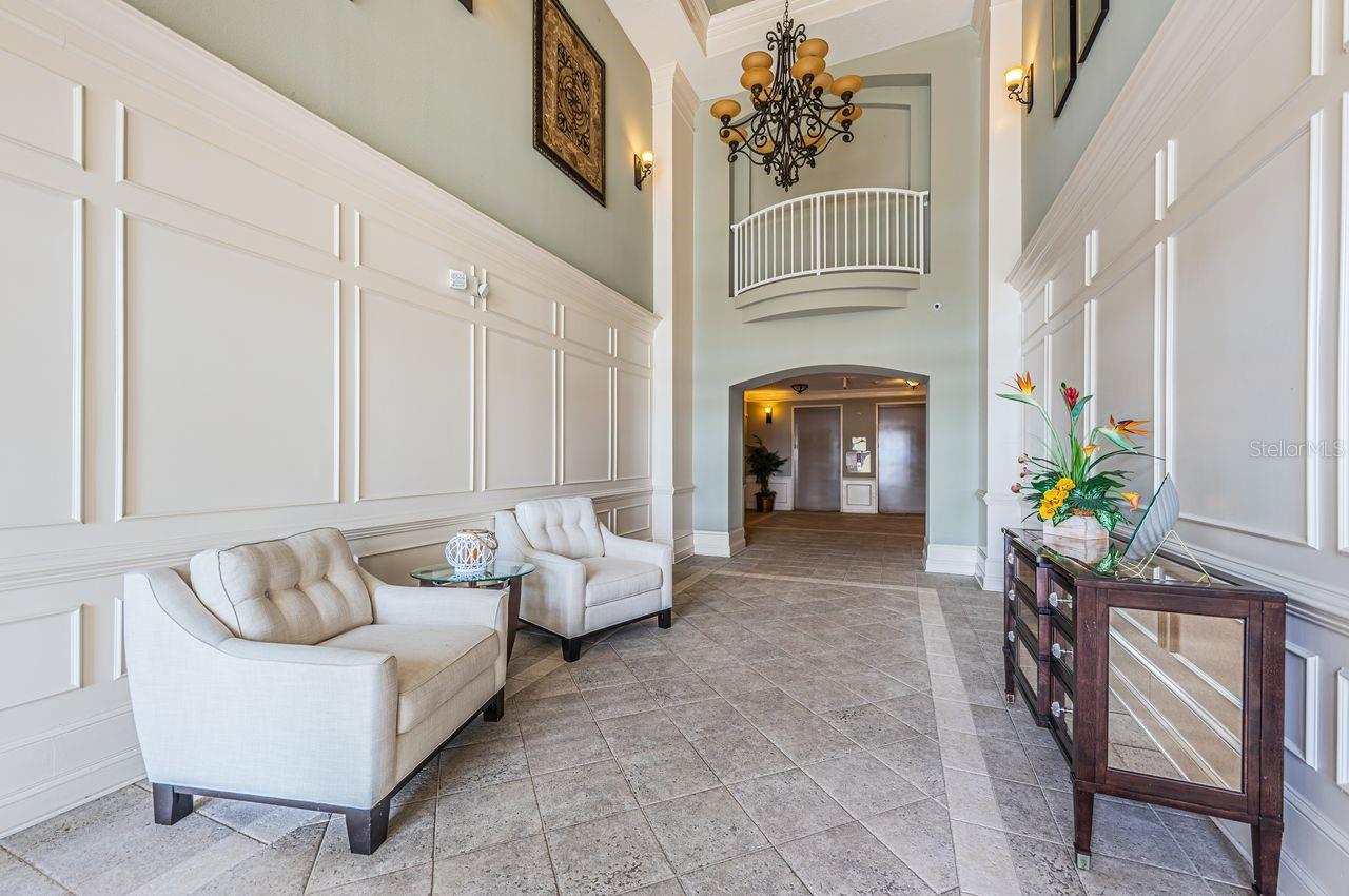 lobby elevator in the back