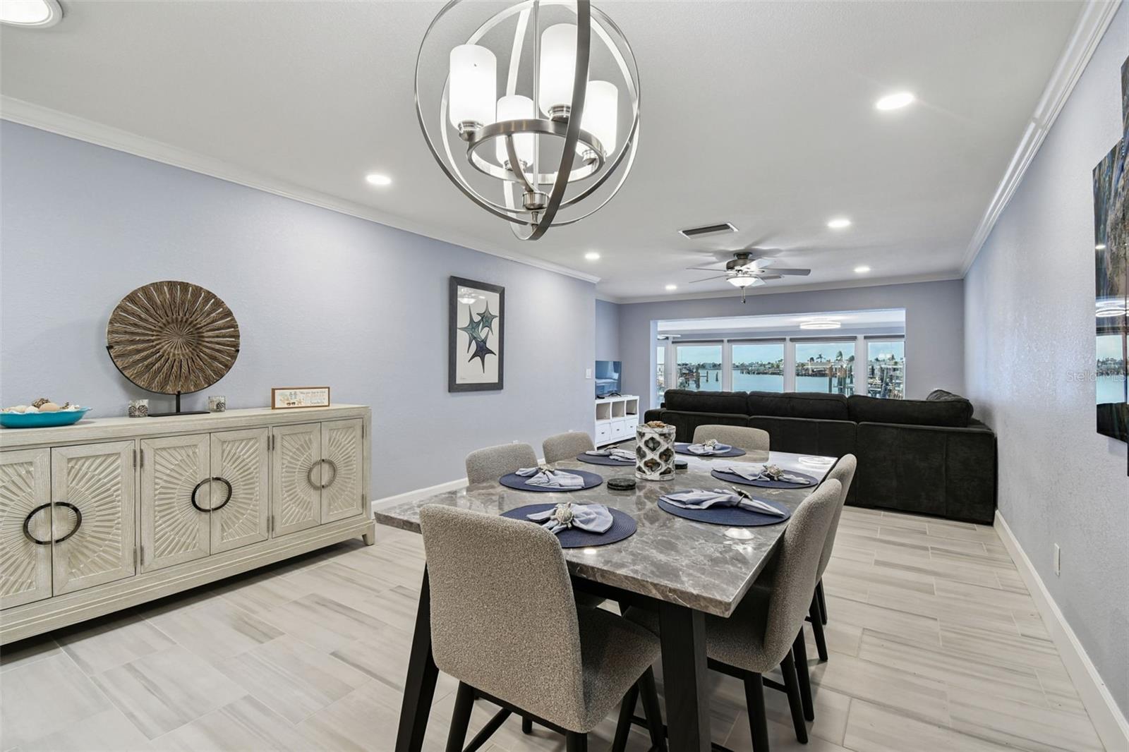 Dining/living room combo.
