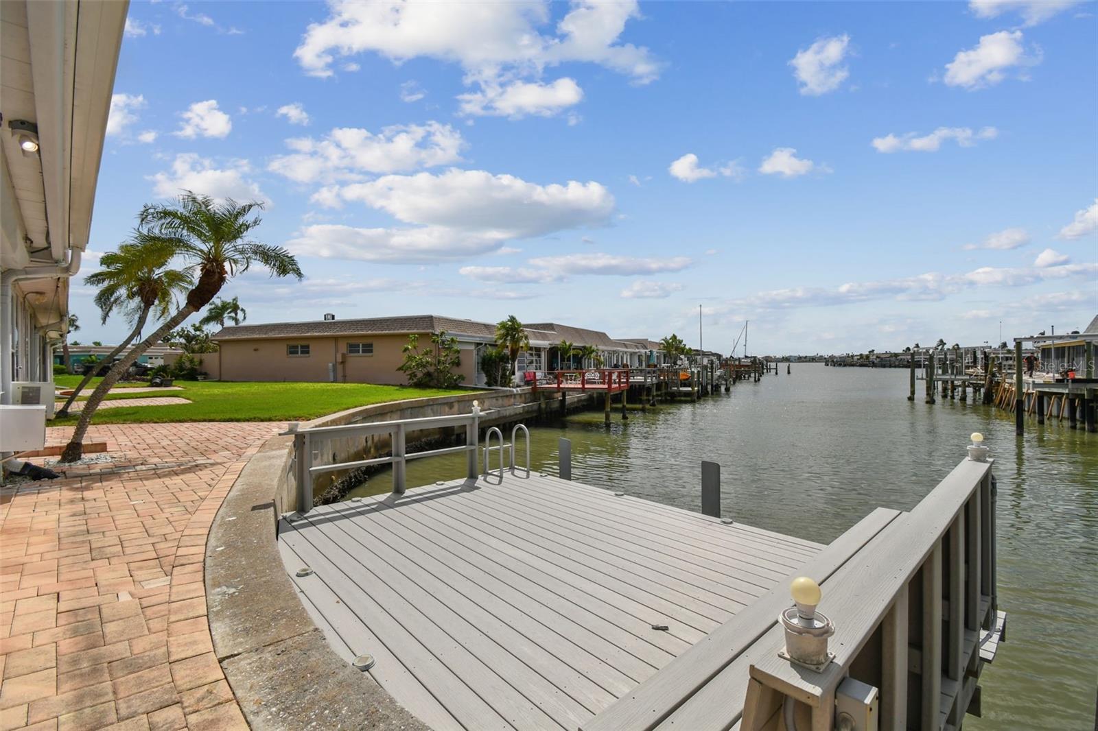 View of dock and canal.