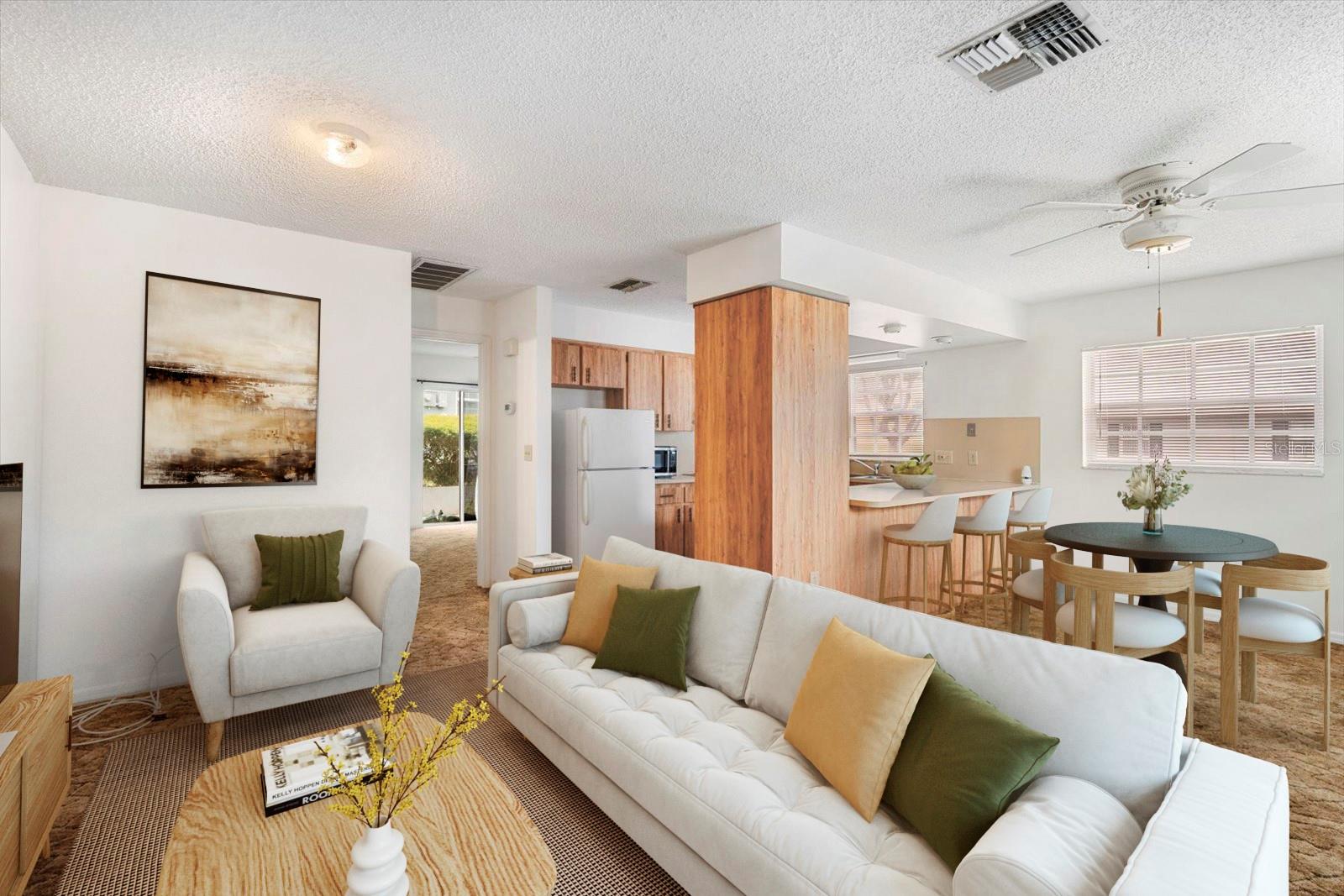 Staged Living Area