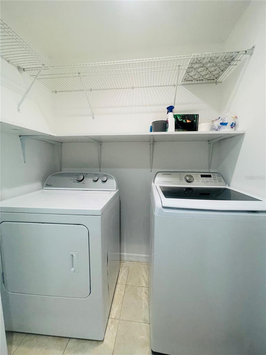 Washer and dryer stay with the home.