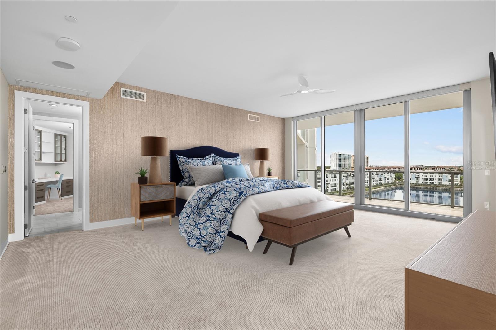 Virtually staged; room measurements unchanged
