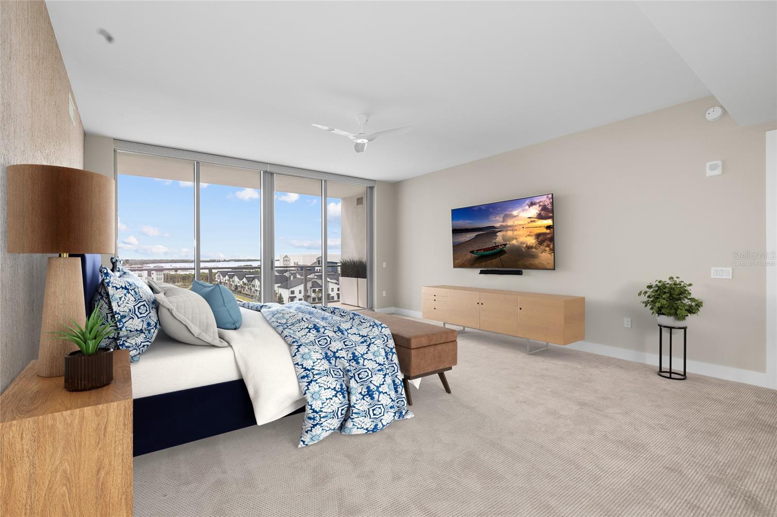 Virtually staged; room measurements unchanged