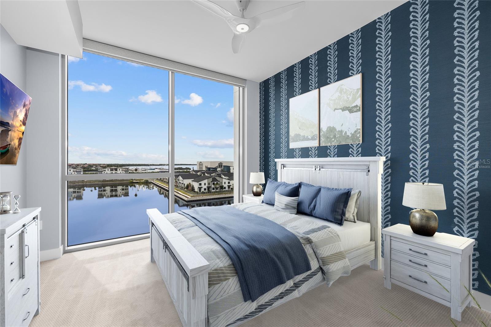Virtually staged; room measurements unchanged