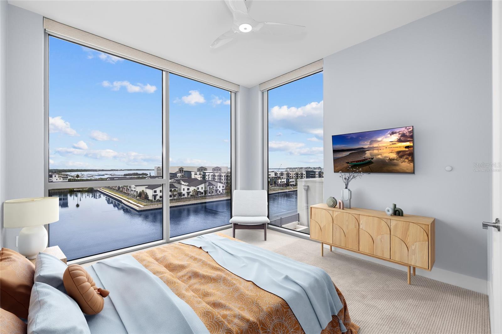 Virtually staged; room measurements unchanged