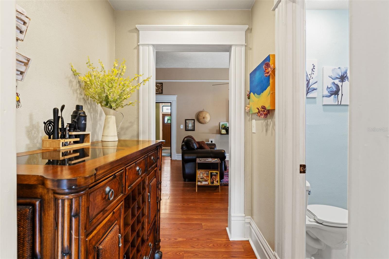 Hallway between Kitchen and Living Room