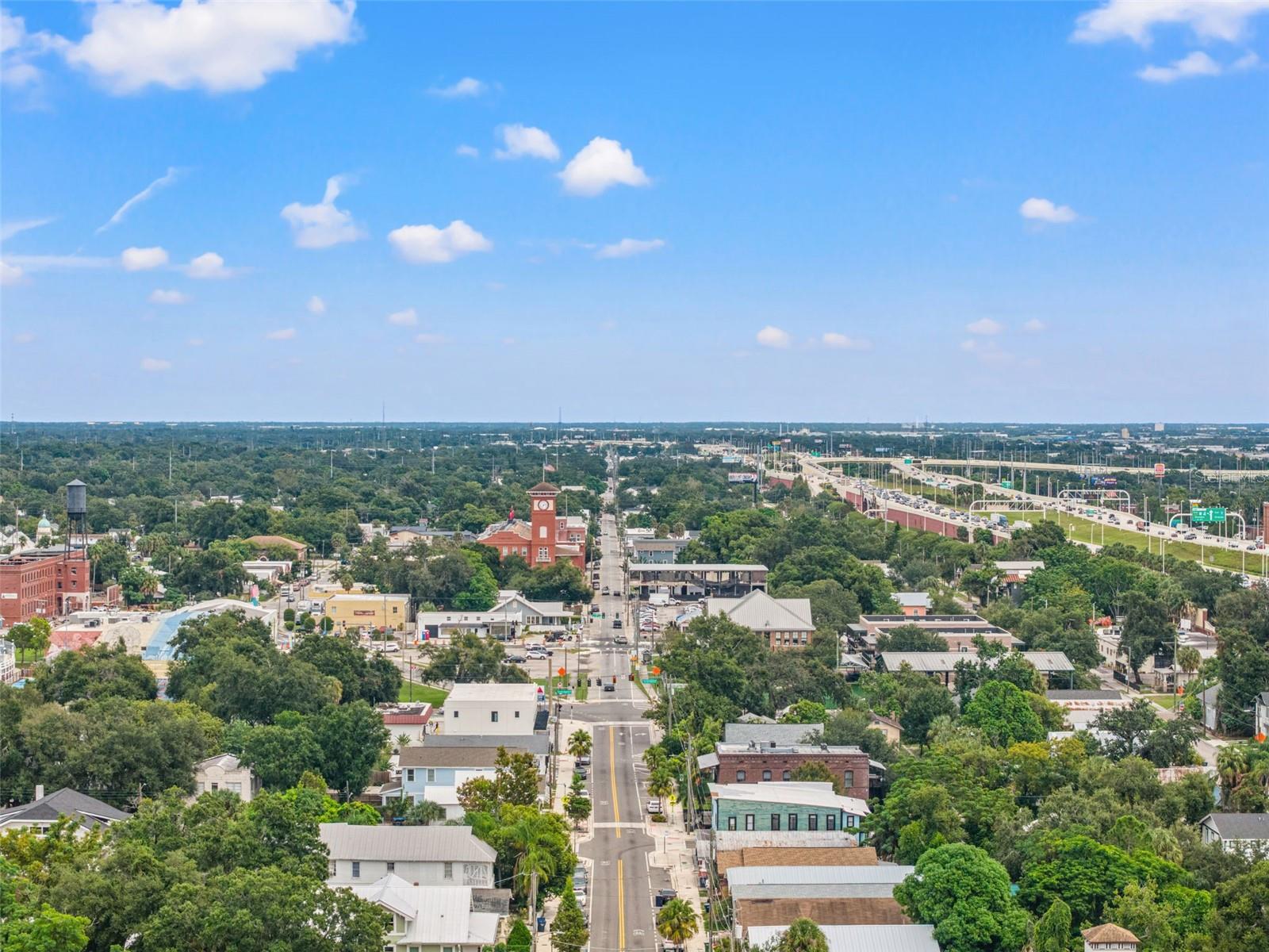 View Eastward down Columbus Drive Toward JC Newman Cigar Factory