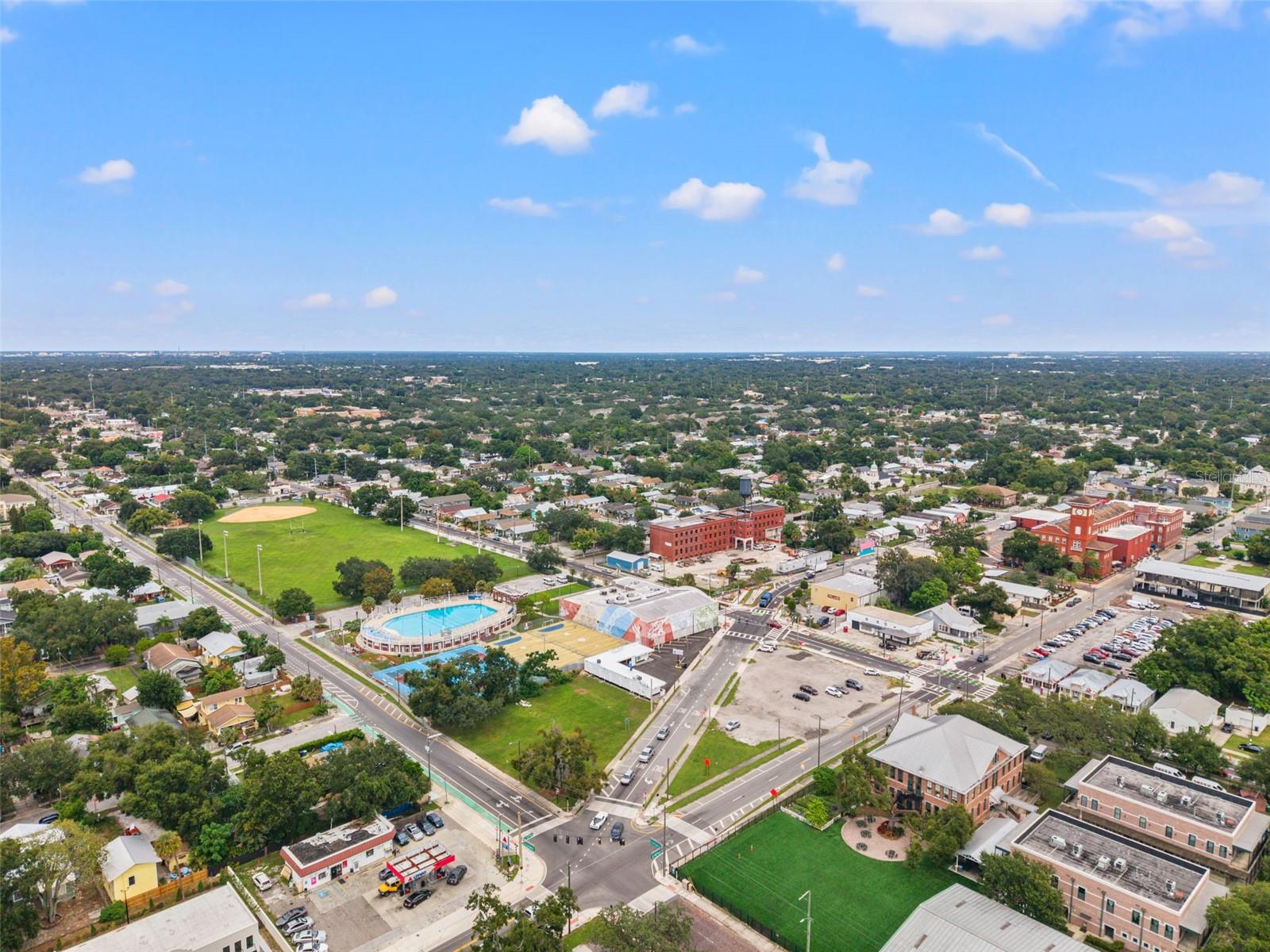 Cuscaden Park and Pool, Pickleball Courts, The Dream Center, Academy Prep, and Cigar Factories