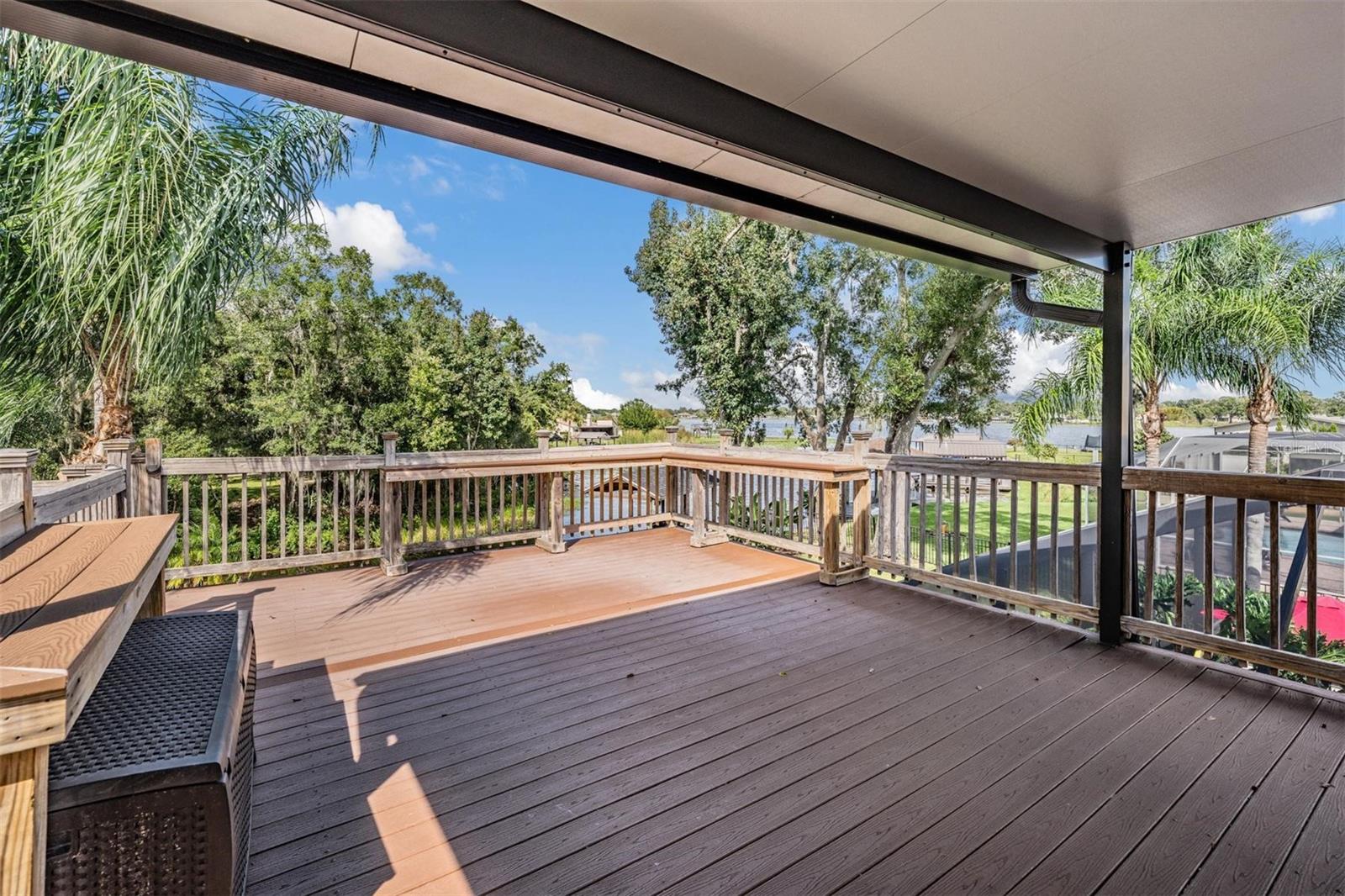 Undercover Trex upstairs balcony for the bonus room