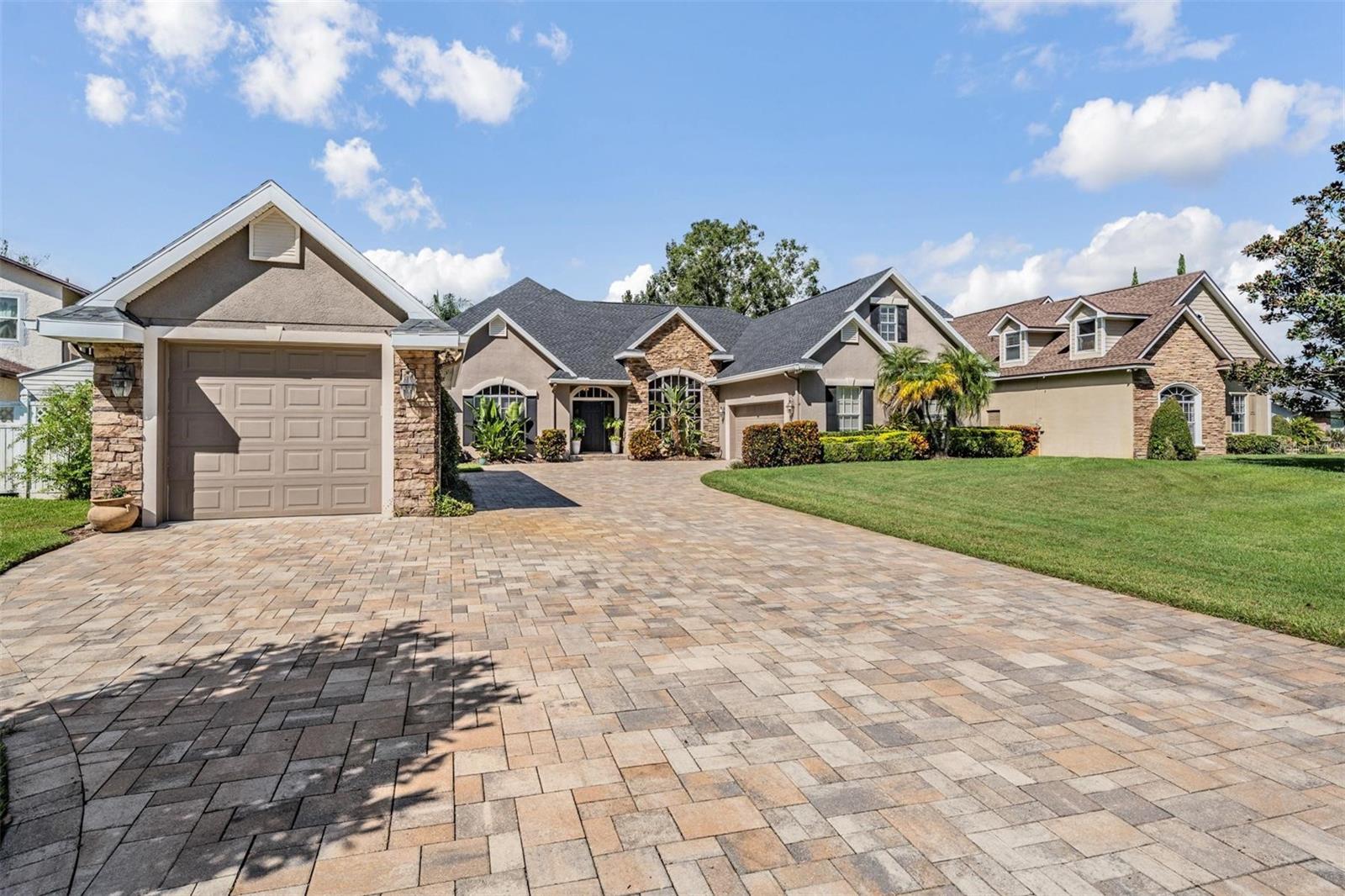 Detached garage also includes golf cart garage