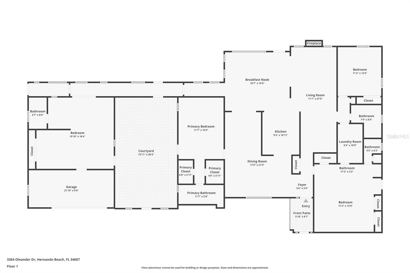 Floor plan. Measurements are approximate.