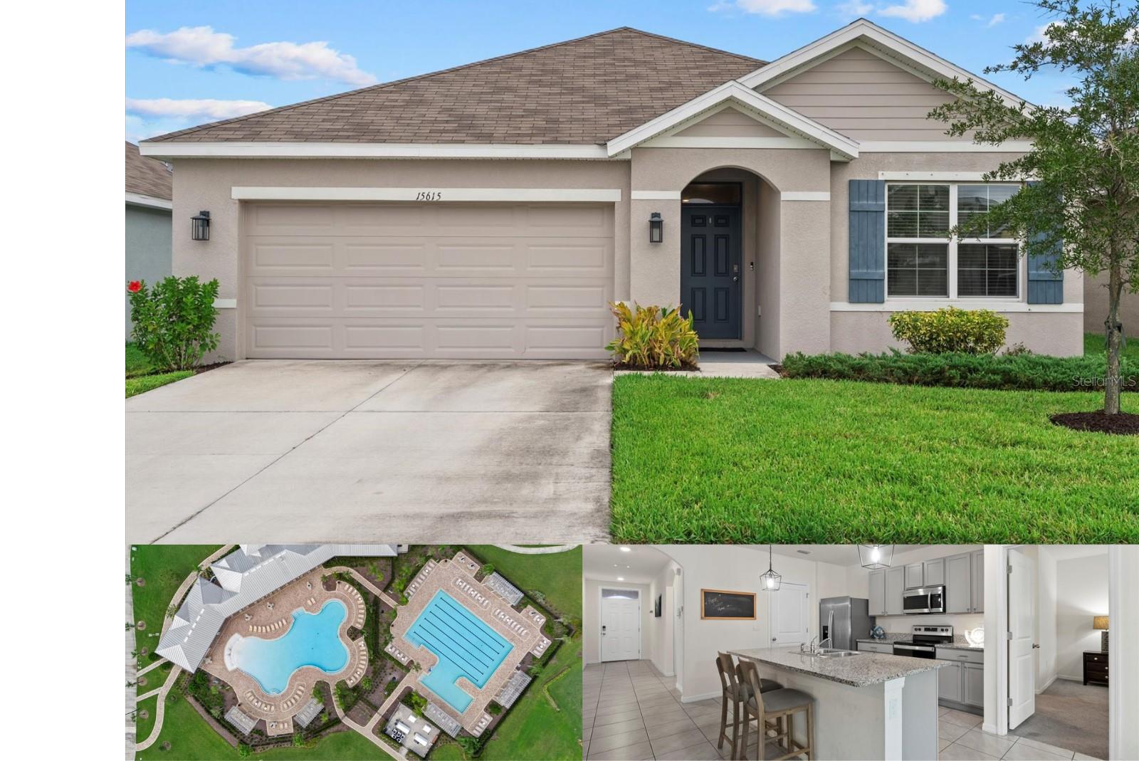 Front entry, community pools, open living area