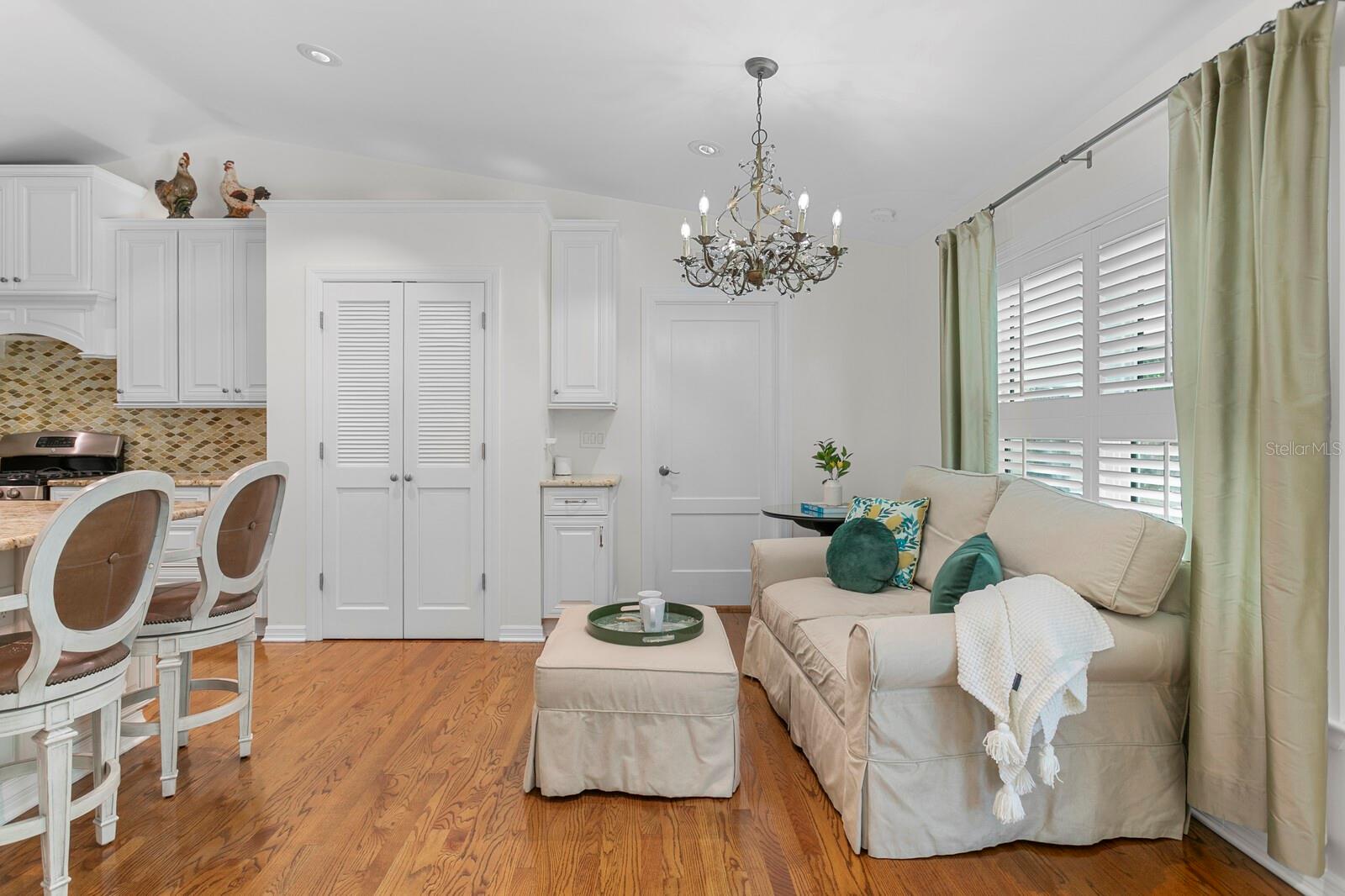Another area to relax while your chef cooks you a meal or it can be another dining area.