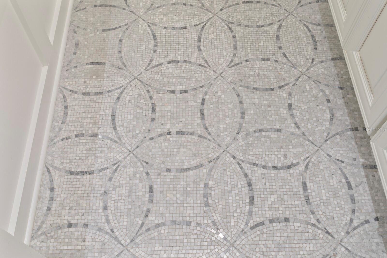 unique bathroom floor.