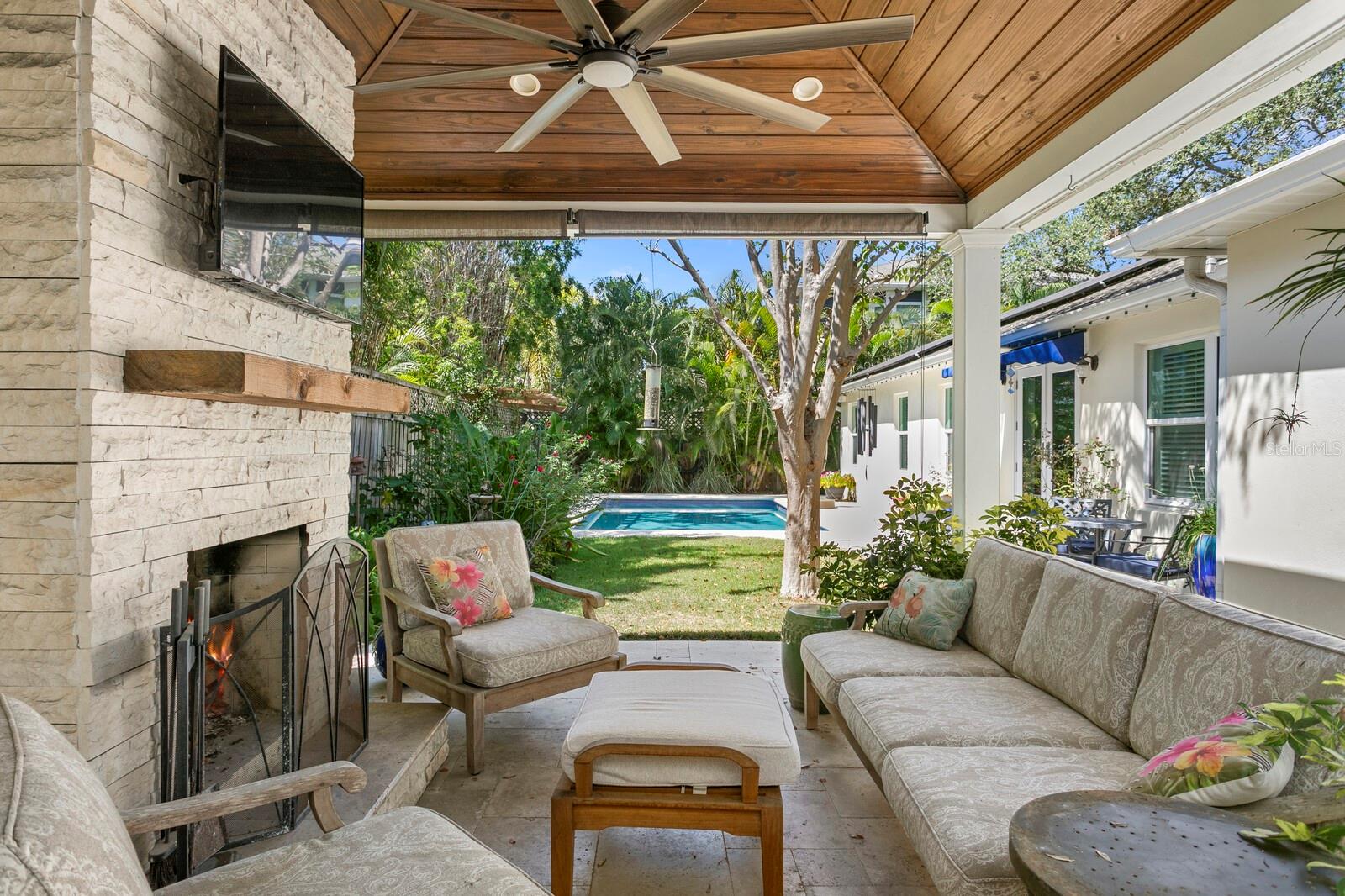 Imagine enjoying this backyard oasis.