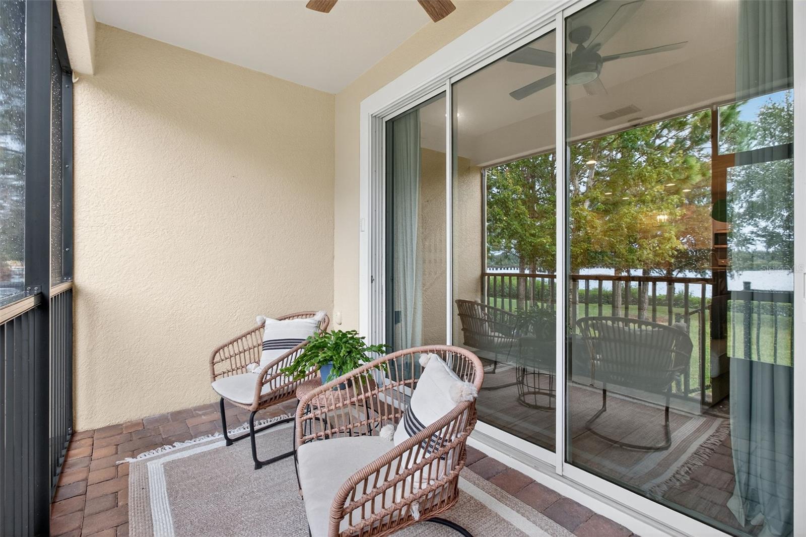 Rare Covered Patio with Water Views