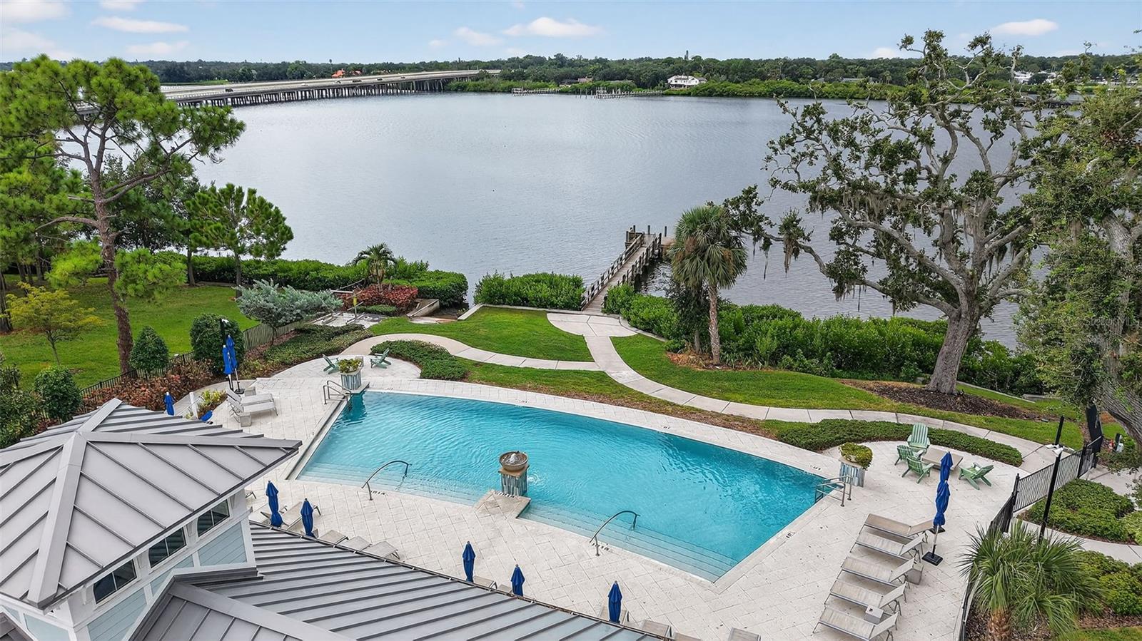 Community Infinity Pool with Water Views
