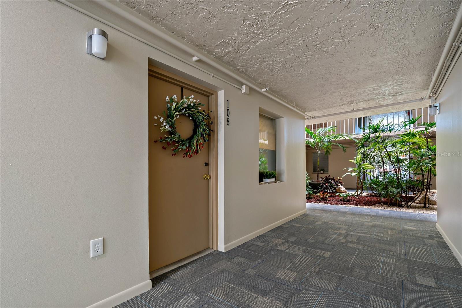Front door inside the building
