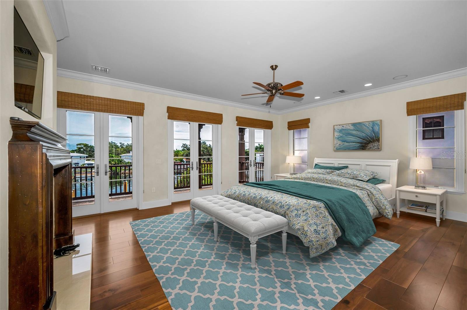 Primary Bedroom virtually staged