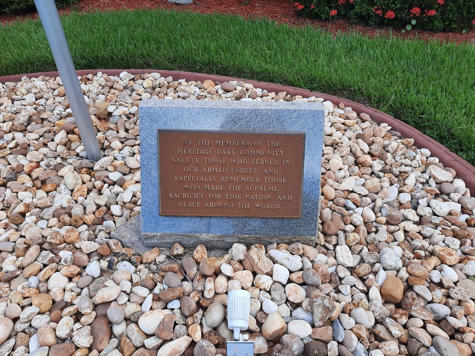 Armed Forces Memorial at Clubhouse
