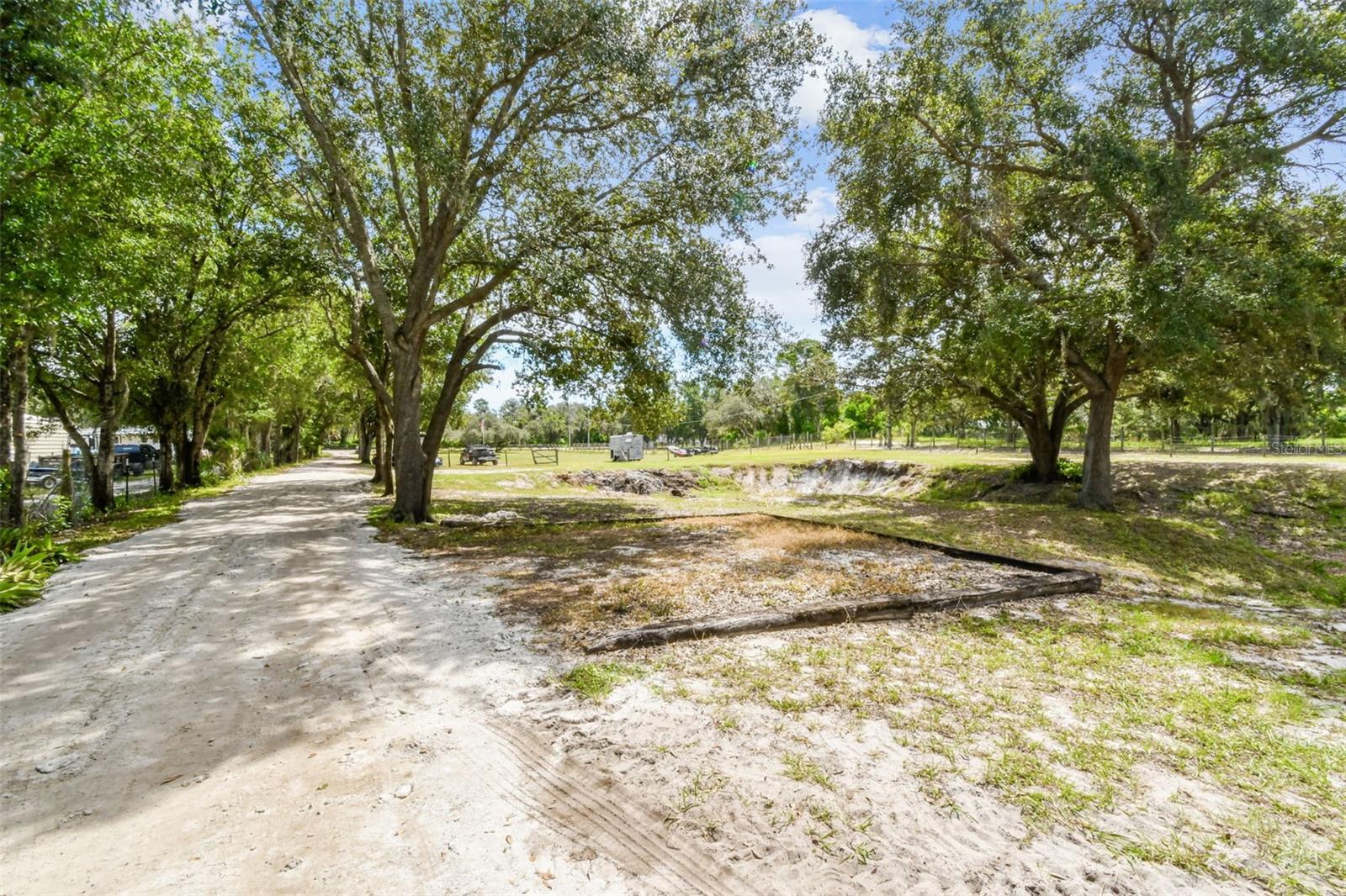 extra parking and driveway
