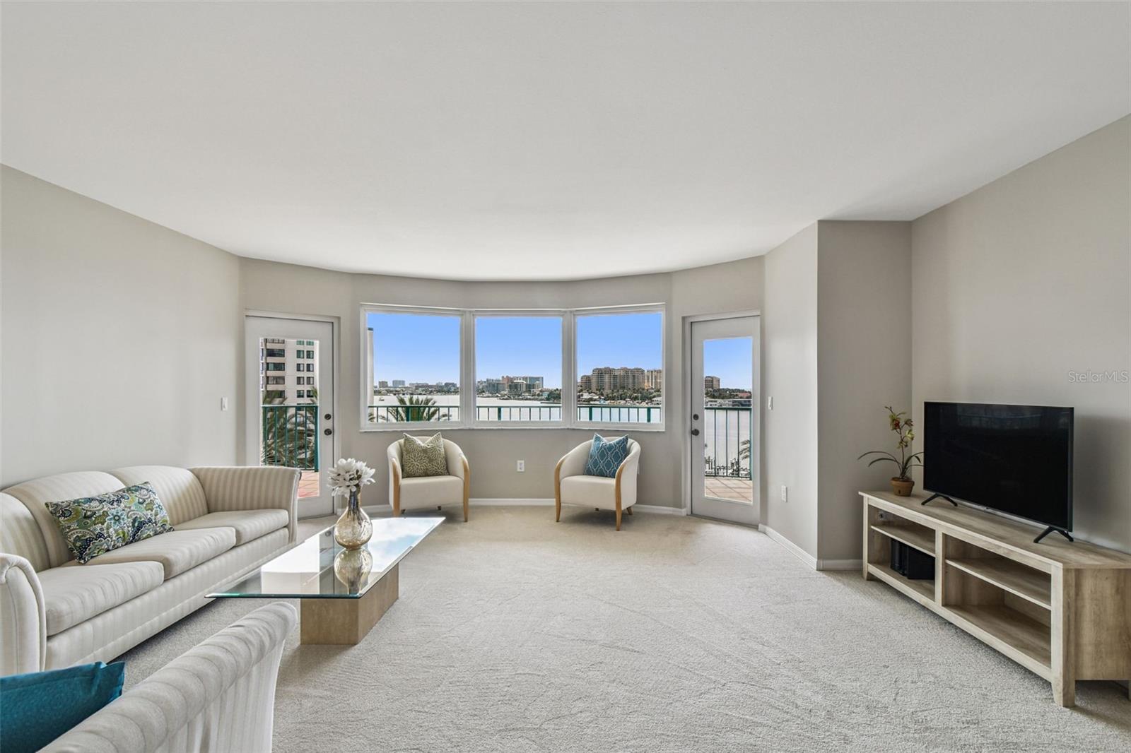 Living Room with a View! And Balcony access!