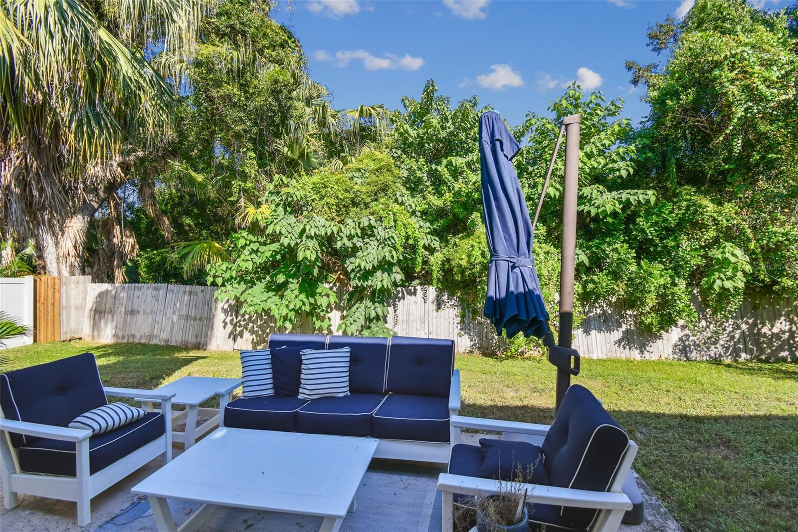 Outdoor space, large patio with room to spare