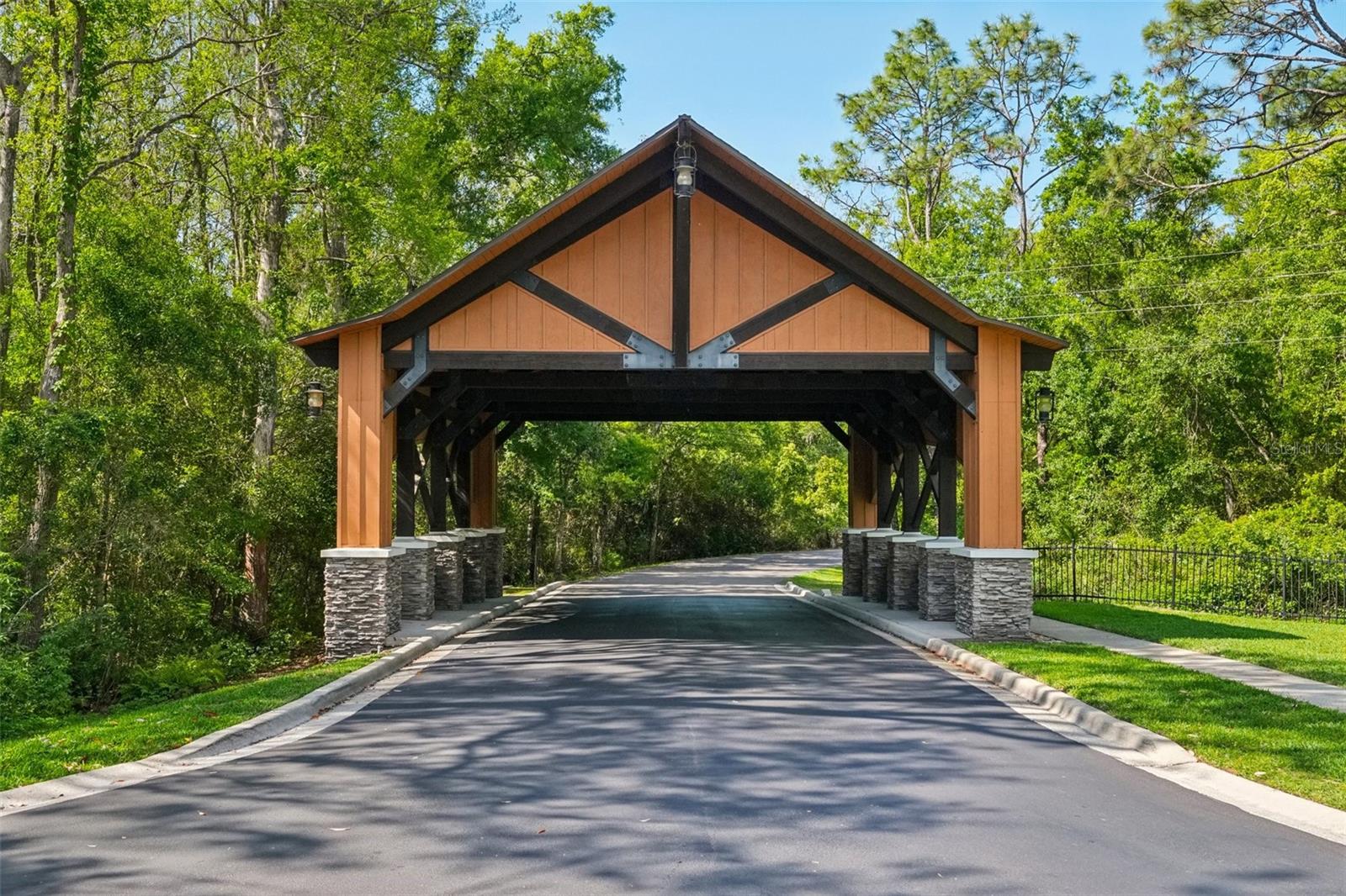 Covered Bridge Leading into the Neighborhood