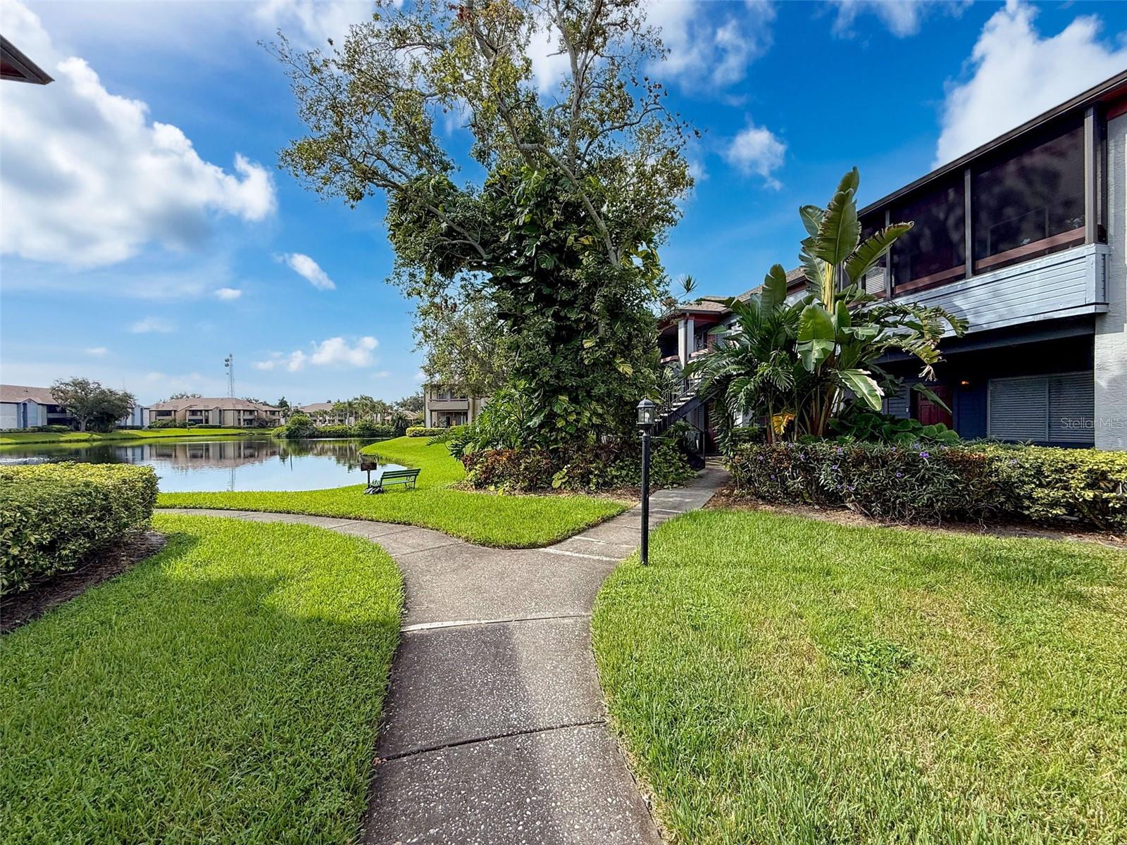 Walking path to Front Door
